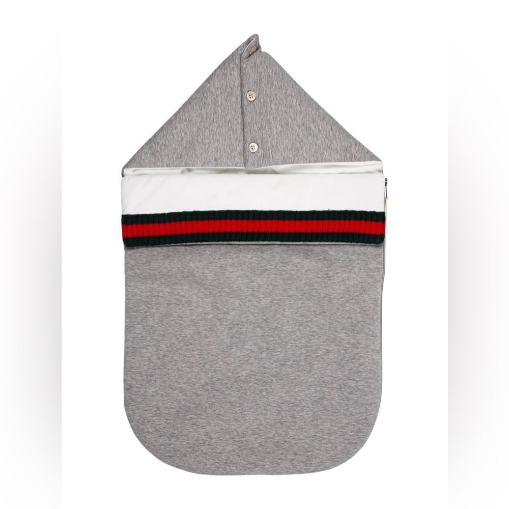 Brand new with box Gucci infant / babies Solid Web Trimmed Padded Nest w/ Tags
